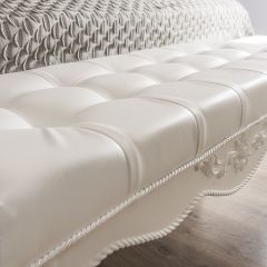 Банкетка Мишель (белый матовый) в Миассе - miass.mebel24.online | фото 3