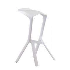 Барный стул Barneo N-227 Miura белый в Миассе - miass.mebel24.online | фото 1