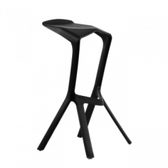 Барный стул Barneo N-227 Miura черный в Миассе - miass.mebel24.online | фото 1