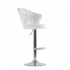Барный стул Barneo N-31 Лидер Белый глянец в Миассе - miass.mebel24.online | фото