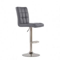 Барный стул Barneo N-48 Kruger серый в Миассе - miass.mebel24.online | фото