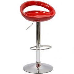 Барный стул Barneo N-6 Disco красный глянец в Миассе - miass.mebel24.online | фото