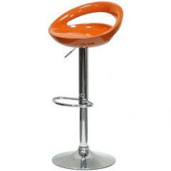 Барный стул Barneo N-6 Disco оранжевый глянец в Миассе - miass.mebel24.online | фото 1