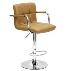 Барный стул Barneo N-69 Kruger Arm Светло-коричневый в Миассе - miass.mebel24.online | фото
