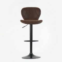 Барный стул Barneo N-86 Time / Black / VPU Brown Vintage коричневый винтаж PK970-18 в Миассе - miass.mebel24.online | фото 3