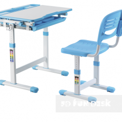 Комплект парта + стул трансформеры Cantare Blue в Миассе - miass.mebel24.online | фото 1