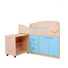 Набор мебели для детской Юниор -12.2 (700*1860) МДФ матовый в Миассе - miass.mebel24.online | фото 4