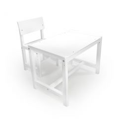 Детский растущий комплект стол и стул Я САМ "Лофт" (Белый, Белый) в Миассе - miass.mebel24.online | фото