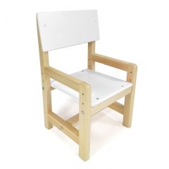 Детский растущий комплект стол и стул  Я САМ "Лофт" (Белый, Сосна) в Миассе - miass.mebel24.online | фото 6