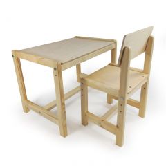 Детский растущий комплект стол и стул Я САМ "Лофт" (Береза, Сосна) в Миассе - miass.mebel24.online | фото