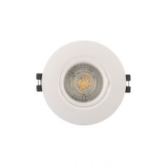 DK3028-WH Встраиваемый светильник, IP 20, 10 Вт, GU5.3, LED, белый, пластик в Миассе - miass.mebel24.online | фото