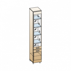 Гостиная Камелия Композиция 1 (Гикори Джексон светлый) в Миассе - miass.mebel24.online | фото 3