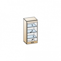 Гостиная Камелия Композиция 8 (Гикори Джексон темный) в Миассе - miass.mebel24.online | фото 2