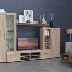 Гостиная МИРАЖ-1 (Дуб баррик) в Миассе - miass.mebel24.online | фото