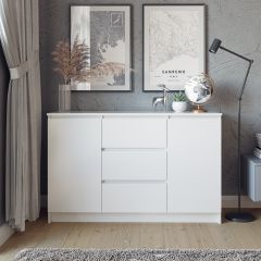 МОРИ Гостиная модульная (белый) в Миассе - miass.mebel24.online | фото 9