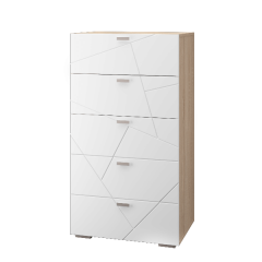 Гостиная Скайлайн (модульная) Дуб сонома/белый в Миассе - miass.mebel24.online | фото 2