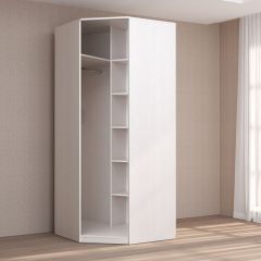 Кэт-4 Шкаф угловой (1 дв зерк) (МДФ Бодега белая) в Миассе - miass.mebel24.online | фото 2