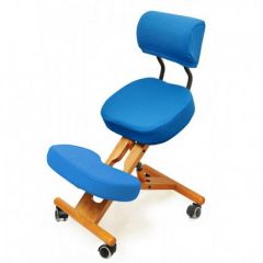 Коленный стул со спинкой Smartstool KW02В + Чехлы в Миассе - miass.mebel24.online | фото 2