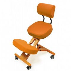 Коленный стул со спинкой Smartstool KW02В + Чехлы в Миассе - miass.mebel24.online | фото 4