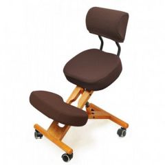 Коленный стул со спинкой Smartstool KW02В + Чехлы в Миассе - miass.mebel24.online | фото 7