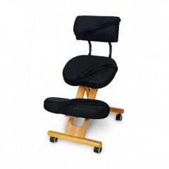 Коленный стул со спинкой Smartstool KW02В + Чехлы в Миассе - miass.mebel24.online | фото