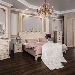 Комод 4 ящика Афина + Зеркало ППУ Афина (крем корень) в Миассе - miass.mebel24.online | фото 7