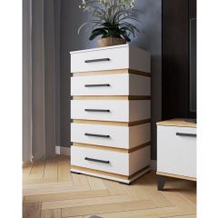 Комод КМ-1 ЛДСП Белый в Миассе - miass.mebel24.online | фото