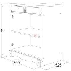 Комод Ольга 1Н ЛДСП в Миассе - miass.mebel24.online | фото 2