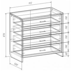 Комод с плитой 22 мм ЛИБЕРТИ в Миассе - miass.mebel24.online | фото 3