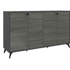 Комодино ПМ-390.03 Комод (ЛДСП Матера/МДФ Санторини темный) в Миассе - miass.mebel24.online | фото 2