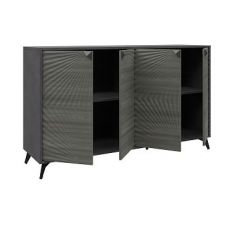 Комодино ПМ-390.03 Комод (ЛДСП Матера/МДФ Санторини темный) в Миассе - miass.mebel24.online | фото 3