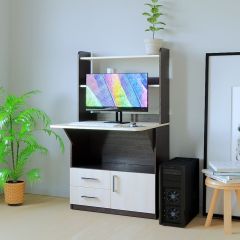 Компьютерный стол СП-1 (Венге/Дуб молочный) в Миассе - miass.mebel24.online | фото 3
