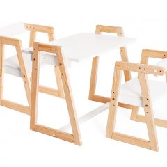 Комплект детской мебели стол и  два стула Я САМ "Лофт-Дуо" (Белый) в Миассе - miass.mebel24.online | фото 2