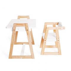 Комплект детской мебели стол и  два стула Я САМ "Лофт-Дуо" (Белый) в Миассе - miass.mebel24.online | фото 6