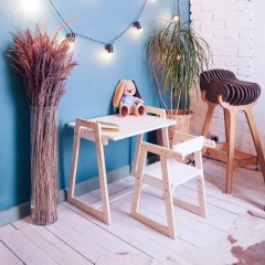Комплект детской мебели стол и  два стула Я САМ "Лофт-Дуо" (Белый) в Миассе - miass.mebel24.online | фото 10