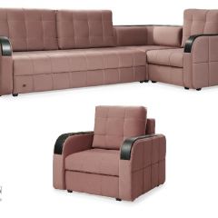 Комплект мягкой мебели Остин HB-178-18 (Велюр) Угловой + 1 кресло в Миассе - miass.mebel24.online | фото