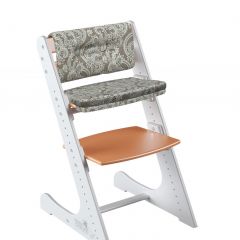 Комплект растущий стул и подушки Конёк Горбунёк Комфорт  (Бело-оранжевый, Арабика) в Миассе - miass.mebel24.online | фото 1