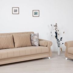 Комплект Роуз ТД 412 диван-кровать + кресло + комплект подушек в Миассе - miass.mebel24.online | фото