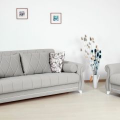 Комплект Роуз ТД 414 диван-кровать + кресло + комплект подушек в Миассе - miass.mebel24.online | фото 1
