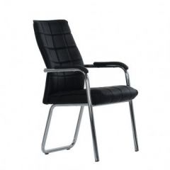 Кресло Barneo K-14 для посетителей и переговорных (черный) в Миассе - miass.mebel24.online | фото
