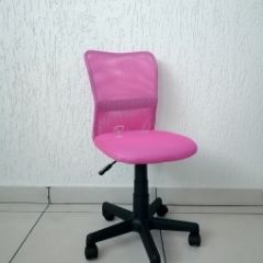 Кресло Barneo K-401 детское (розовая ткань/сетка) в Миассе - miass.mebel24.online | фото