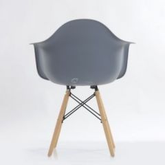 Кресло Barneo N-14 WoodMold серый в Миассе - miass.mebel24.online | фото 3