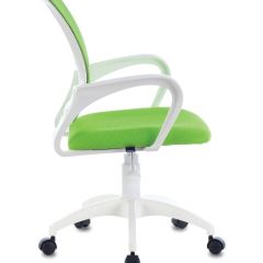 Кресло BRABIX "Fly MG-396W", пластик белый, сетка, салатовое, 532403 в Миассе - miass.mebel24.online | фото 2