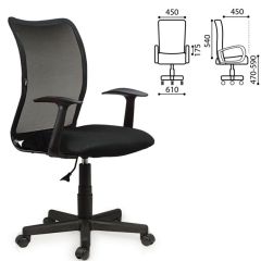Кресло BRABIX "Spring MG-307" (черное TW) 531406 в Миассе - miass.mebel24.online | фото 2
