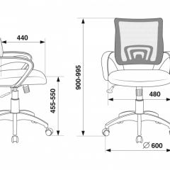 Кресло Бюрократ CH-695N/R/TW-11 красный TW-35N черный TW-11 в Миассе - miass.mebel24.online | фото 3