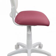 Кресло детское Бюрократ CH-W296NX/26-31 белый TW-15 розовый 26-31 в Миассе - miass.mebel24.online | фото 2
