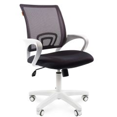 Кресло для оператора CHAIRMAN 696 white (ткань TW-12/сетка TW-04) в Миассе - miass.mebel24.online | фото