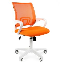 Кресло для оператора CHAIRMAN 696 white (ткань TW-16/сетка TW-66) в Миассе - miass.mebel24.online | фото