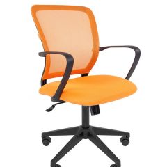 Кресло для оператора CHAIRMAN 698 (ткань/сетка TW - оранжевый) в Миассе - miass.mebel24.online | фото 1
