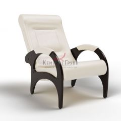 Кресло для отдыха Римини 19-К-КР (экокожа/венге) КРЕМ в Миассе - miass.mebel24.online | фото
